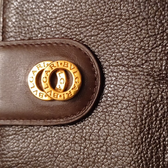 ⚜️BVLGARI DARK BROWN DOPPIO TONDO LEATHER BI-FOLD WALLET - Picture 2 of 15